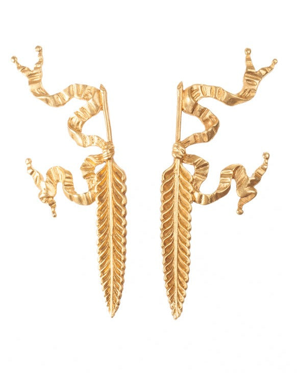 La Plume d'oie earrings - Ella zubrowska Jewellery