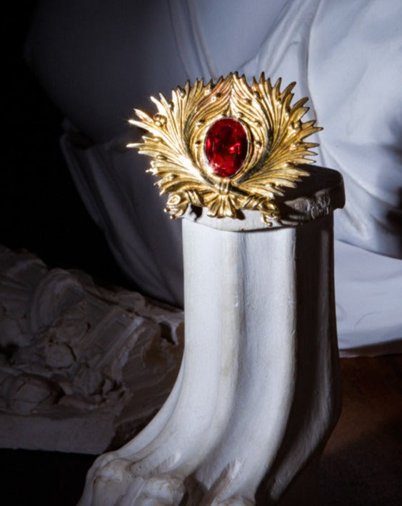 Juno Ruby Brooch - Ella zubrowska Jewellery