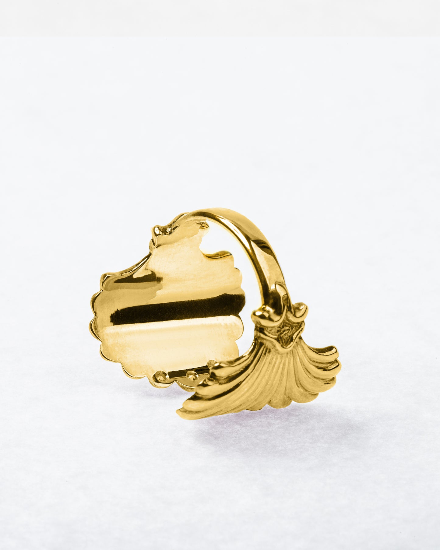 Saint Jacques Ring With Six Diamonds 14K Yellow Gold