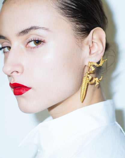La Plume d'oie earrings - Ella zubrowska Jewellery