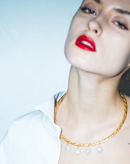 Narnia chocker with pearls - Ella zubrowska Jewellery