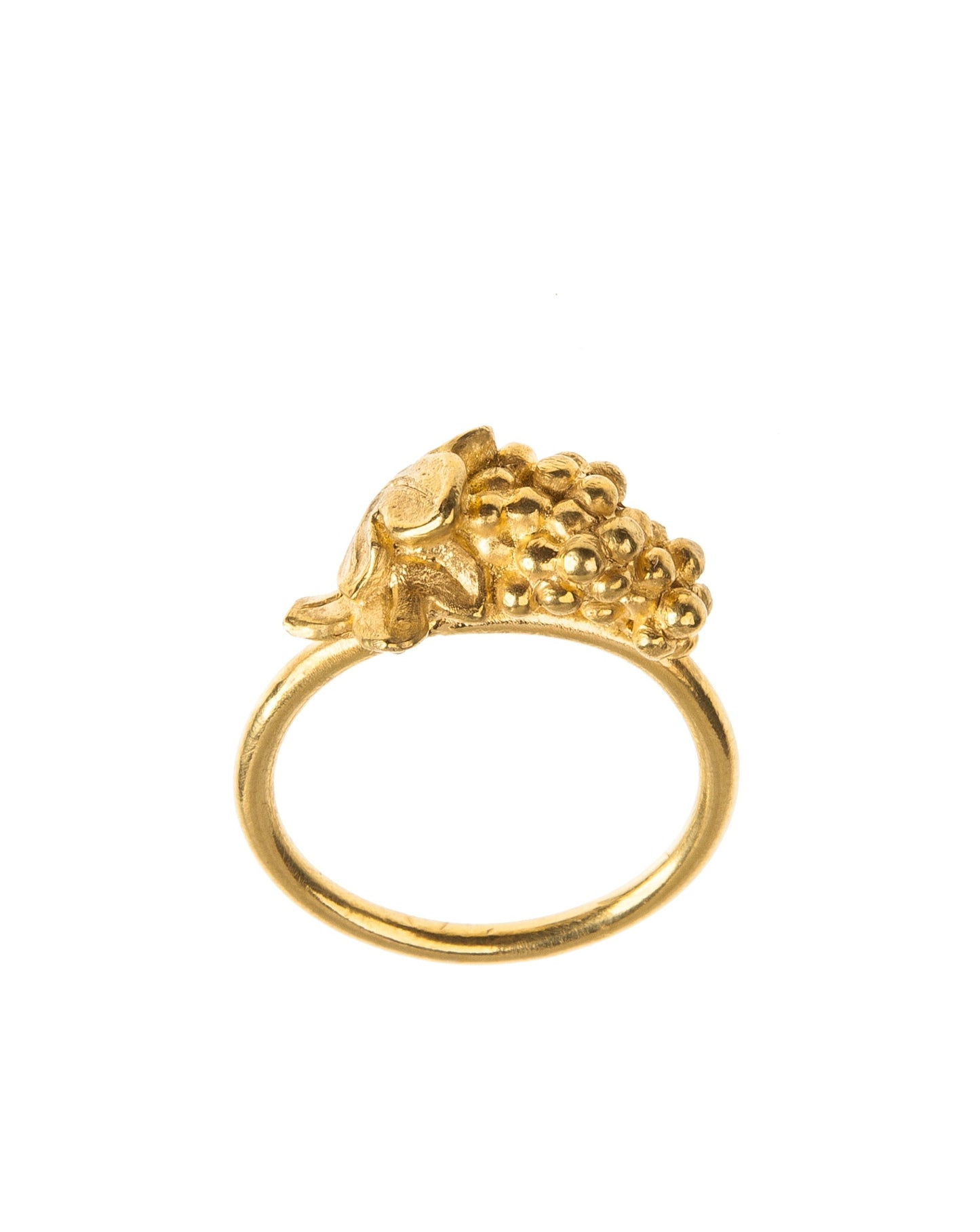 wine lover ring with Dyonysos grapes