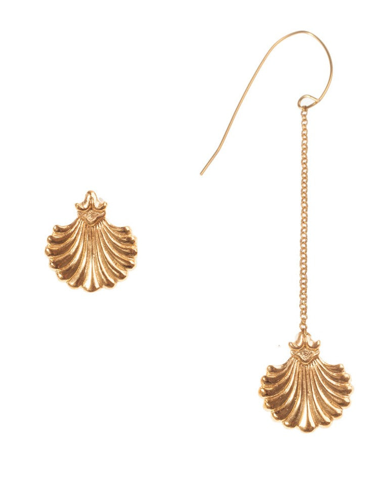 Earrings Saint-Jacques asymetrical - Ella zubrowska Jewellery